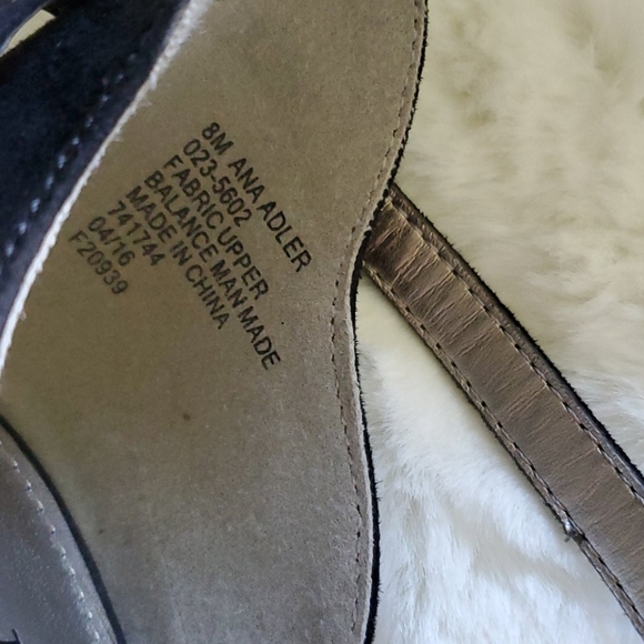 a.n.a "ADLER" BLACK FAUX SUADE HEELS - Picture 6 of 6